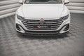 Maxton Design Street+ Spoilerlippe Front Ansatz V.1 passend für VW Arteon R-Line Limousine / Shooting Brake Mk1 Facelift schwarz Hochglanz