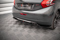 Maxton Design Heck Ansatz Flaps Diffusor passend für Peugeot 208 GTi Mk1 schwarz Hochglanz