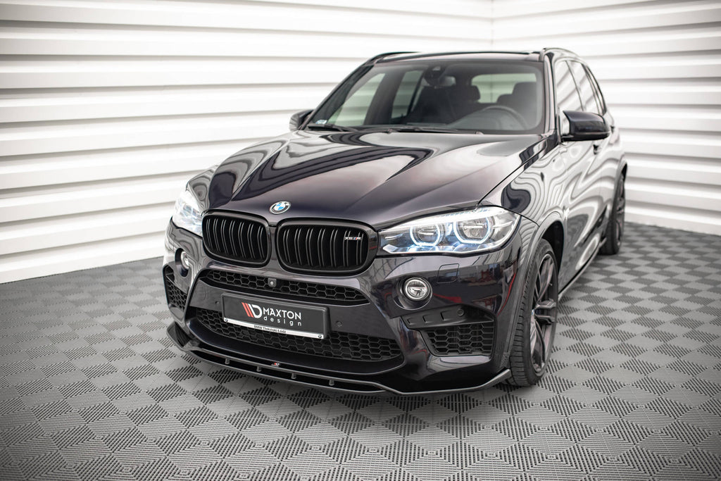Maxton Design Street+ Spoilerlippe Front Ansatz V.2 passend für BMW X5 M F85 / X6 M F86 schwarz Hochglanz