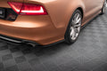 Maxton Design Heck Ansatz Flaps Diffusor V.2 passend für Audi A7 S-Line C7 schwarz Hochglanz