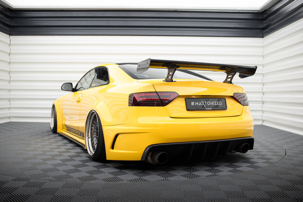 Maxton Design Carbon Spoiler With Internal Brackets Uprights Audi A5 Coupe 8T für Audi A5 / S5 / RS5