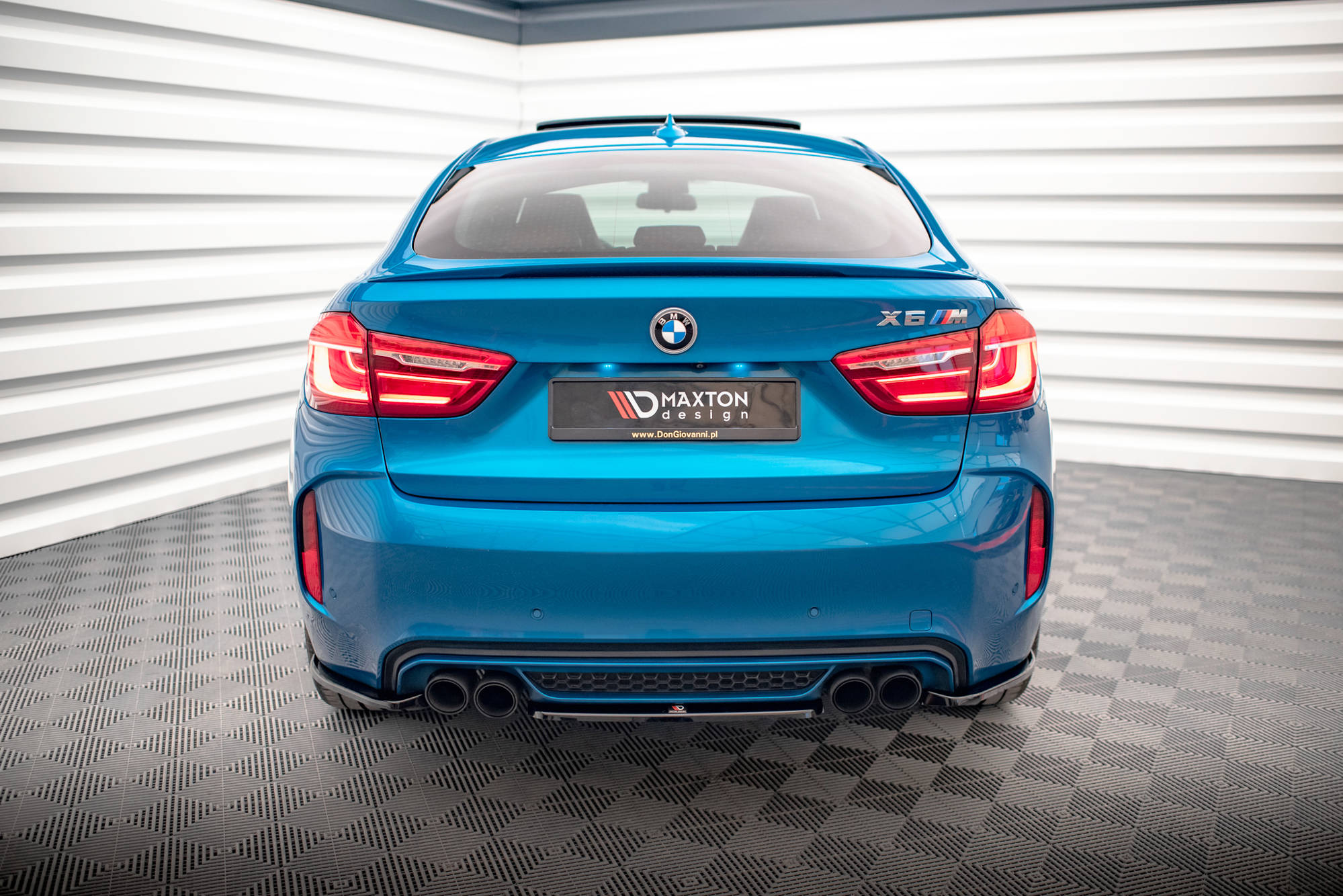 Maxton Design Heckansatz BMW X6 M F86 schwarz Hochglanz für BMW X6 M F86
