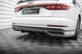 Maxton Design Street+ Mittlerer Diffusor RACE passend für Audi A8 S-Line D5 schwarz Hochglanz