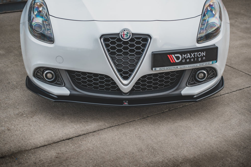 Maxton Design Street+ Spoilerlippe Front Ansatz V.2 passend für Alfa Romeo Giulietta schwarz Hochglanz