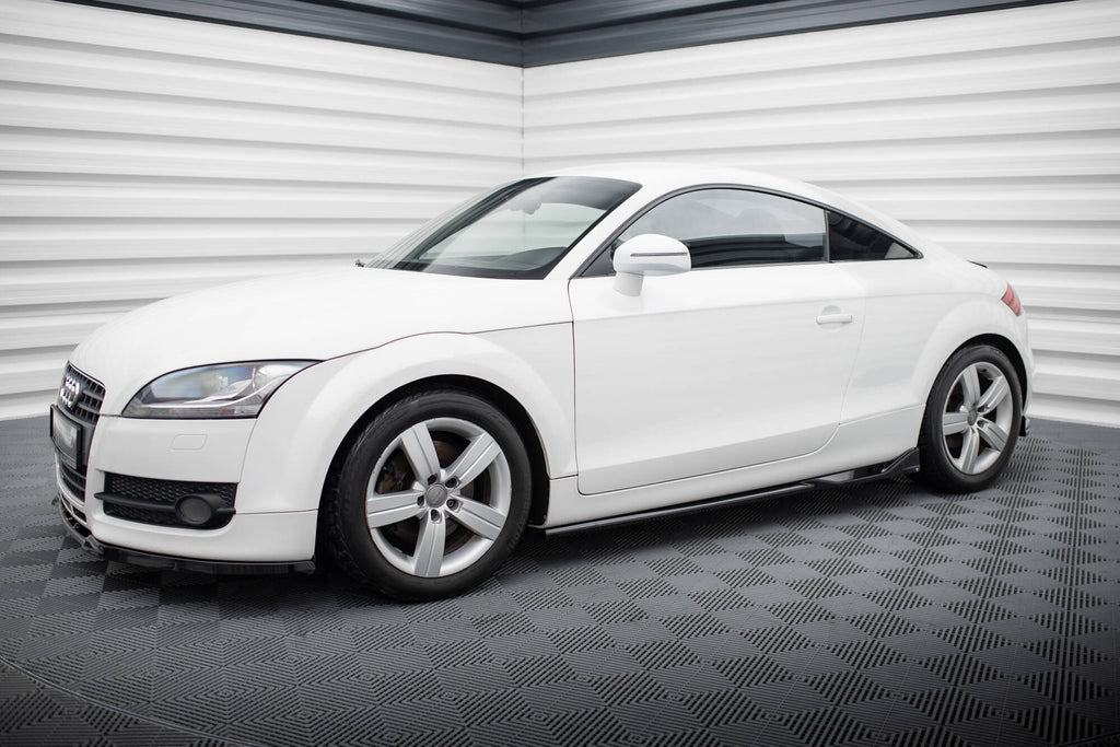 Maxton Design Street+ Seitenschweller Leisten passend für Audi TT 8J schwarz Hochglanz