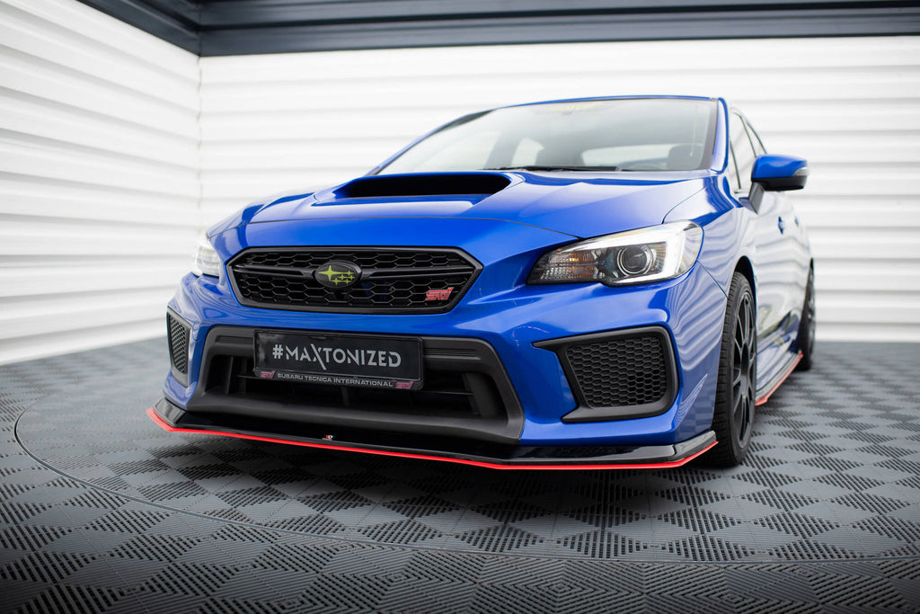Maxton Design Street+ Spoilerlippe Front Ansatz V.2 passend für Subaru WRX STI Mk1 Facelift