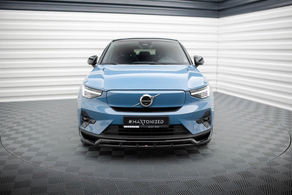 Maxton Design Street+ Spoilerlippe Front Ansatz passend für Volvo C40 Mk1 schwarz Hochglanz