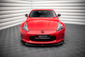 Maxton Design Street+ Spoilerlippe Front Ansatz V.1 passend für Nissan 370Z Facelift schwarz Hochglanz