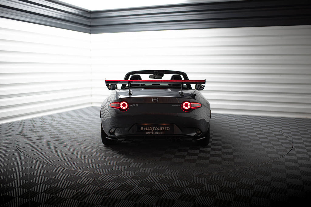 Maxton Design Carbon Spoiler With Internal Brackets Uprights + LED Mazda MX-5 ND (Mk4) für Mazda MX-5 Mk4 (ND)