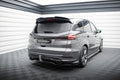 Maxton Design Street+ Mittlerer Diffusor RACE passend für Ford S-Max ST-Line Mk2 Facelift schwarz Hochglanz