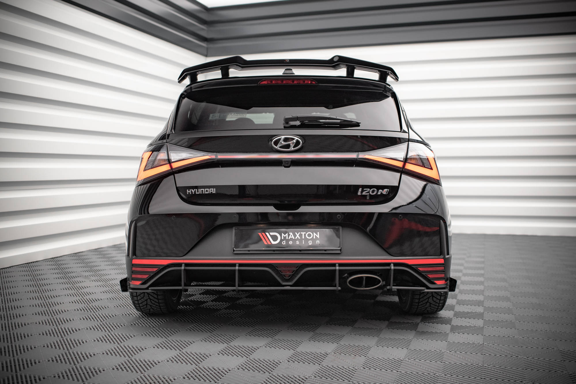 Maxton Design Street Pro Heckschürze passend für Hyundai I20 N Mk3