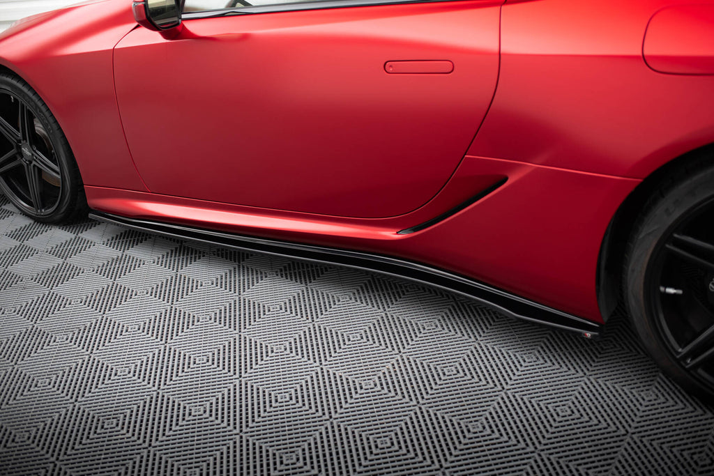 Maxton Design Street+ Seitenschweller Leisten passend für Lexus LC 500 schwarz Hochglanz