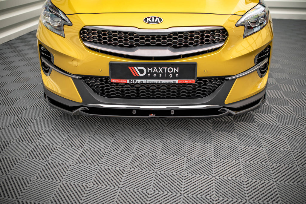 Maxton Design Street+ Spoilerlippe Front Ansatz passend für Kia XCeed Mk1 schwarz Hochglanz