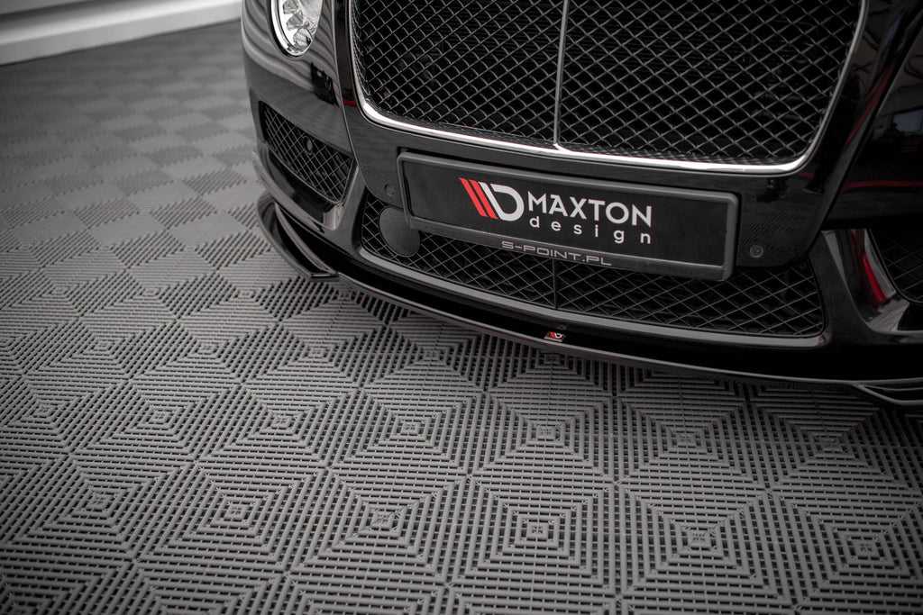 Maxton Design Street+ Spoilerlippe Front Ansatz V.2 passend für Bentley Continental GT V8 S Mk2 schwarz Hochglanz