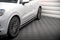 Maxton Design Street+ Seitenschweller Leisten V.2 passend für Porsche Cayenne SUV / Coupe Mk3 Facelift schwarz Hochglanz