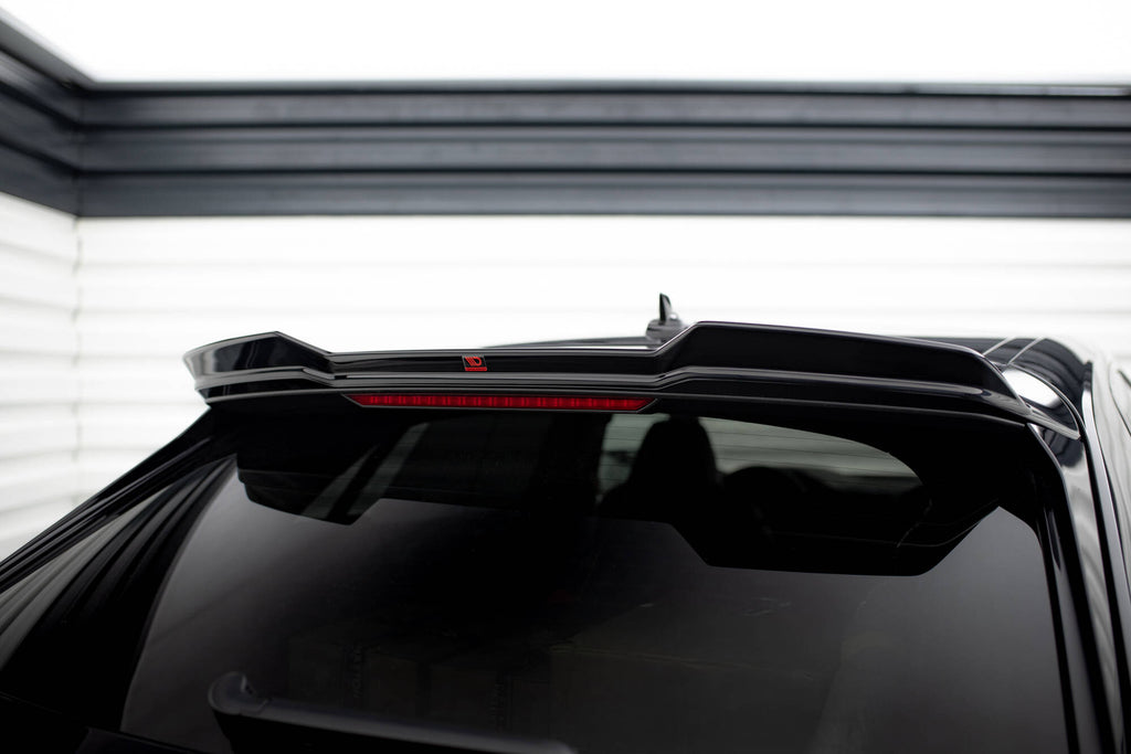 Maxton Design Höher Spoiler CAP 3D passend für Audi RSQ8 Mk1 Facelift schwarz Hochglanz