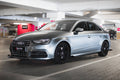 Maxton Design Seitenschweller Flaps passend für Audi S3 / A3 S-Line Limousine 8V schwarz Hochglanz