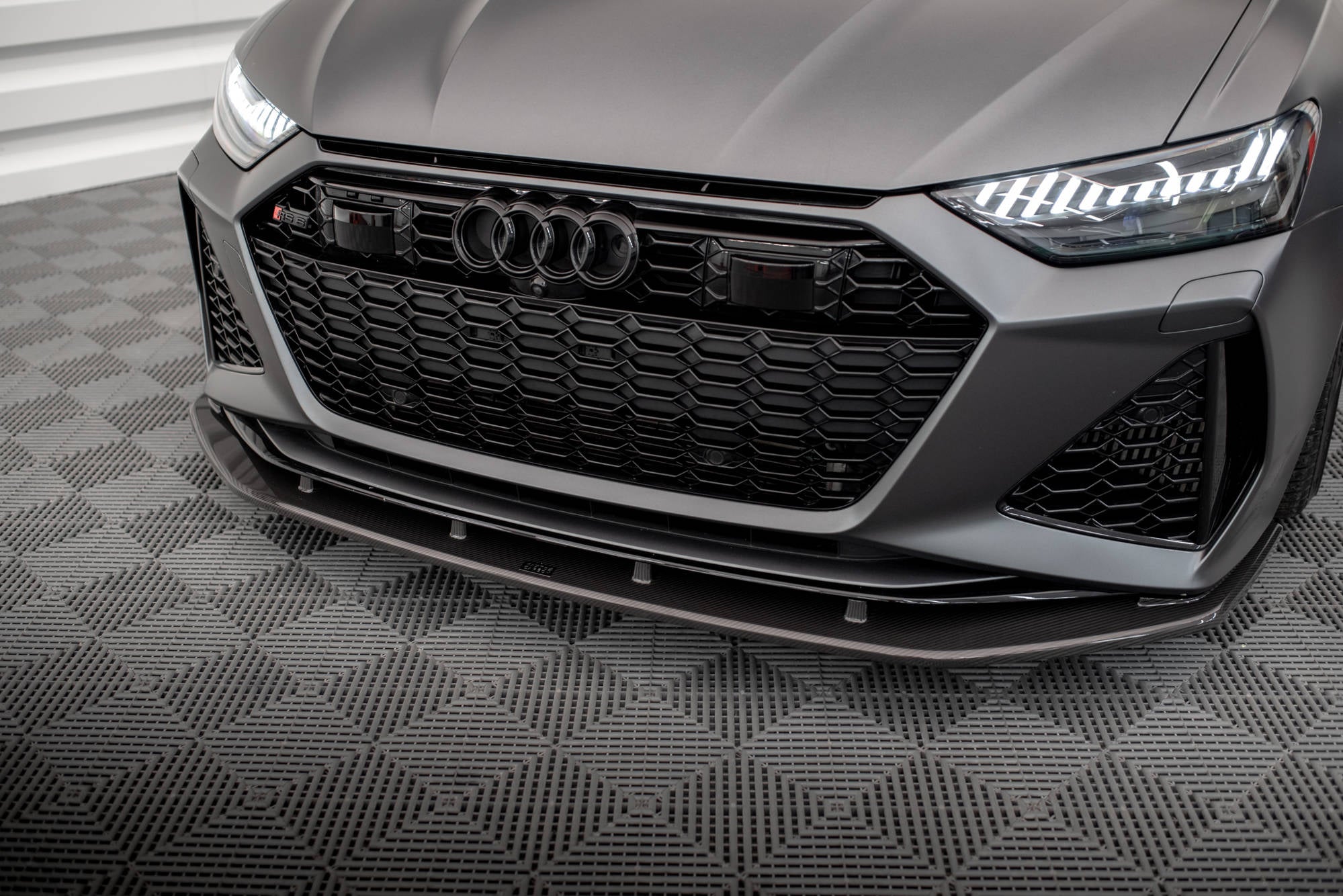 Maxton Design Set of Carbon Fiber Splitters Audi RS6 C8 schwarz matt für Audi