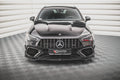 Maxton Design Street+ Spoilerlippe Front Ansatz V.1 passend für Mercedes-AMG CLA 45 Aero C118 schwarz Hochglanz