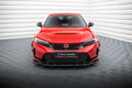 Maxton Design Street+ Spoilerlippe Front Ansatz V.3 passend für Honda Civic Type-R Mk 11 schwarz Hochglanz