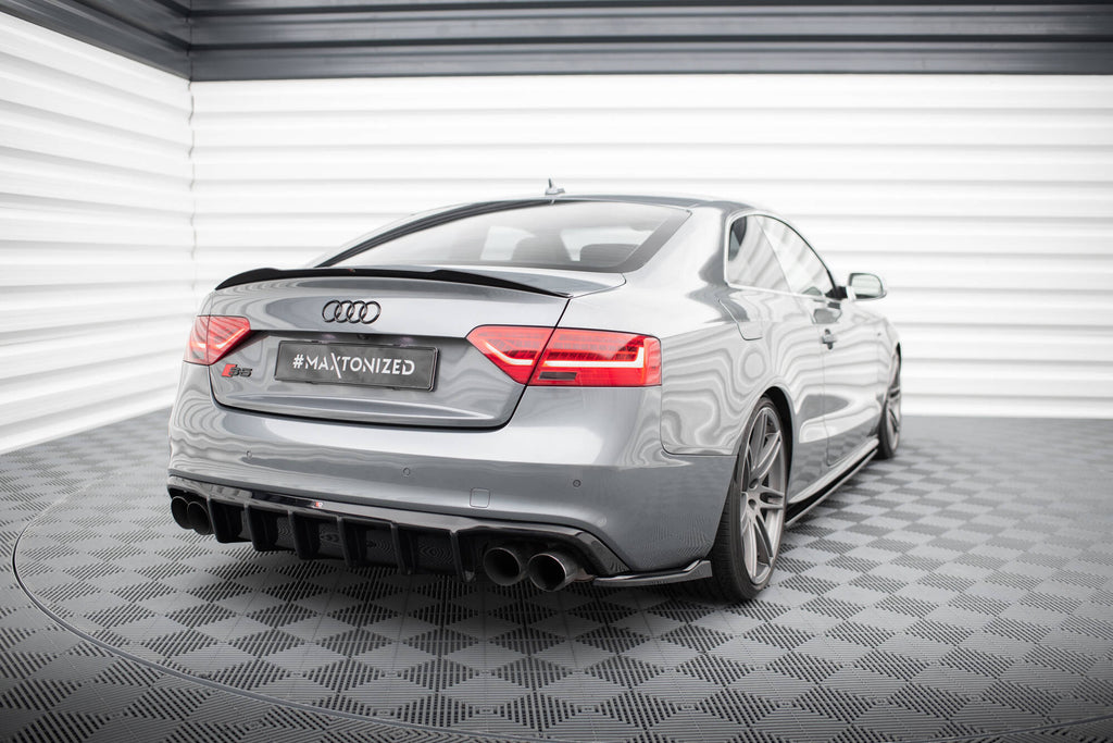 Maxton Design Diffusor Heck Ansatz passend für Audi S5 / A5 S-Line 8T Facelift