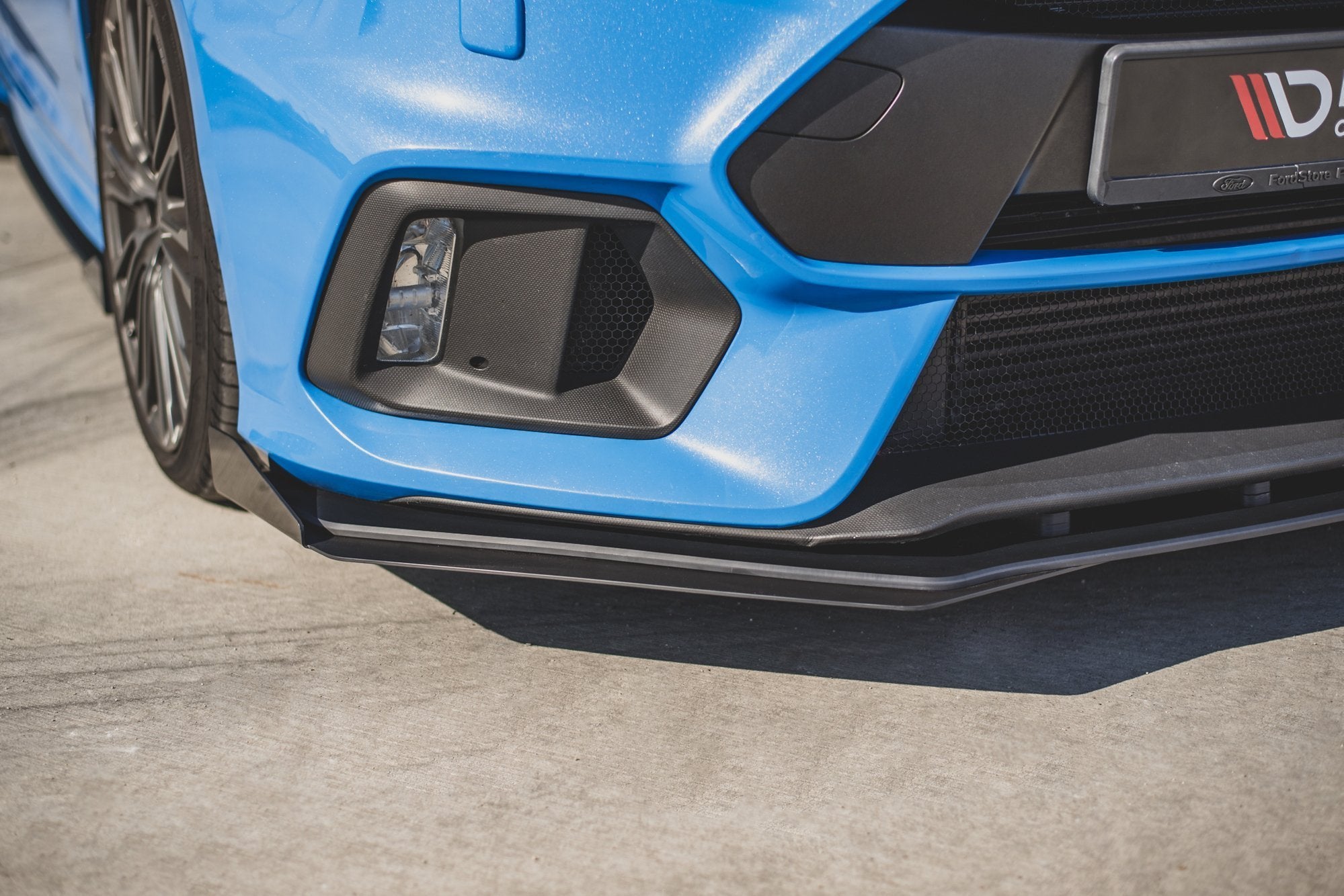 Maxton Design Street Pro Street+ Spoilerlippe Front Ansatz passend für + Flaps passend für Ford Focus RS Mk3 schwarz Hochglanz