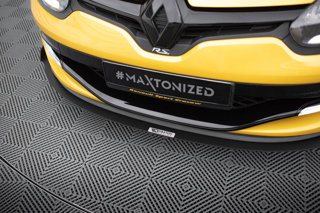 Maxton Design Racing Street+ Spoilerlippe Front Ansatz passend für RENAULT MEGANE MK3 RS