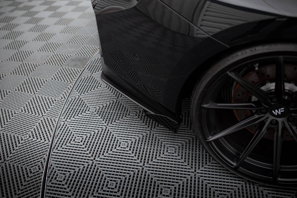 Maxton Design Hintere Seiten Flaps passend für BMW M2 G87 schwarz Hochglanz