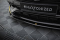 Maxton Design Street+ Spoilerlippe Front Ansatz V.4 passend für Mercedes-AMG CLA 45 Aero C117 Facelift schwarz Hochglanz