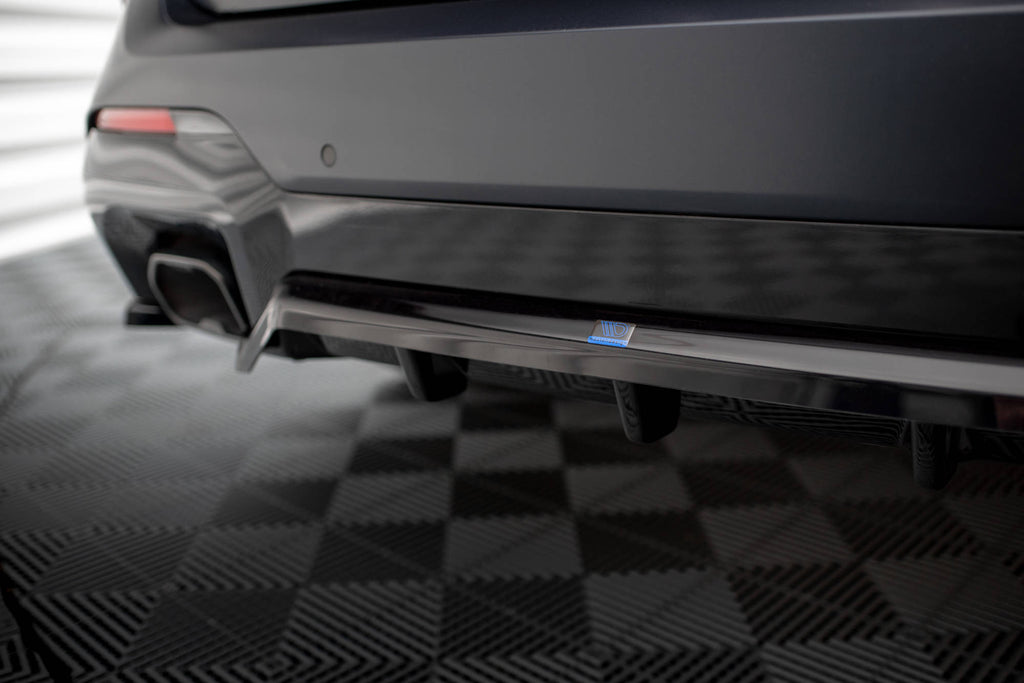Maxton Design Street+ Mittlerer Diffusor RACE passend für BMW X3 M-Paket G01 Facelift schwarz Hochglanz