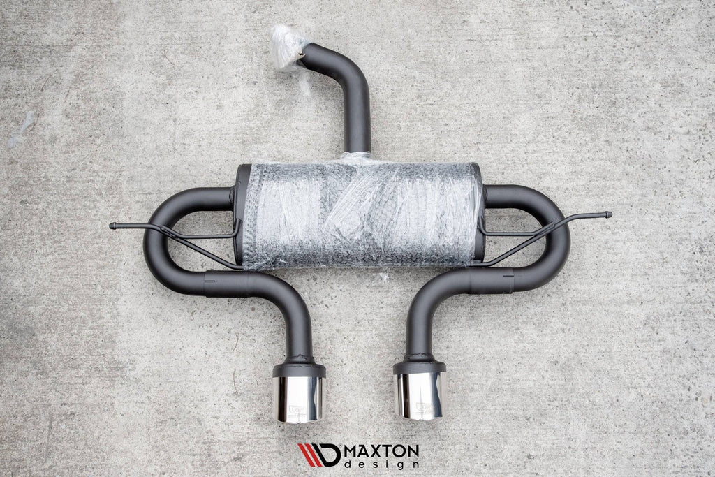 Maxton Design Diffusor Heck Ansatz passend für (R32 LOOK) mit Auspuff VW Golf Hatchback Mk8 / Mk8 Facelift