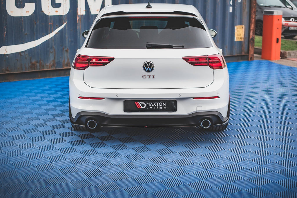 Maxton Design Heckansatz VW Golf GTI Mk8 schwarz Hochglanz für Volkswagen Golf Mk8
