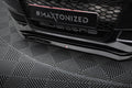 Maxton Design Street+ Spoilerlippe Front Ansatz V.1 passend für Audi A4 S-Line / S4 B8 Facelift schwarz Hochglanz