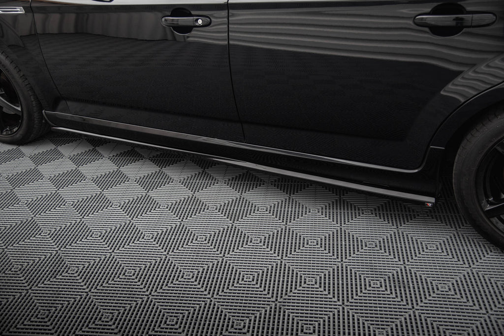 Maxton Design Street+ Seitenschweller Leisten passend für Ford Mondeo ST-Line Limousine Mk4 Facelift schwarz Hochglanz