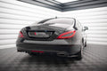 Maxton Design Diffusor Heck Ansatz passend für Mercedes-Benz CLS C218 schwarz Hochglanz