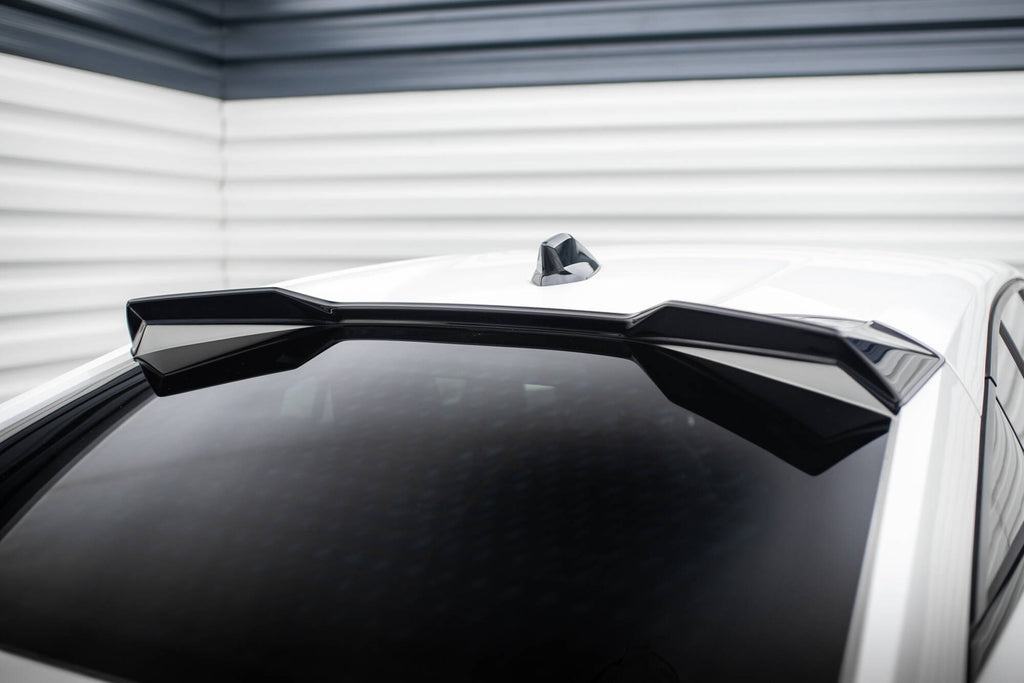 Maxton Design Höher Spoiler CAP 3D passend für Peugeot 408 Mk1 schwarz Hochglanz