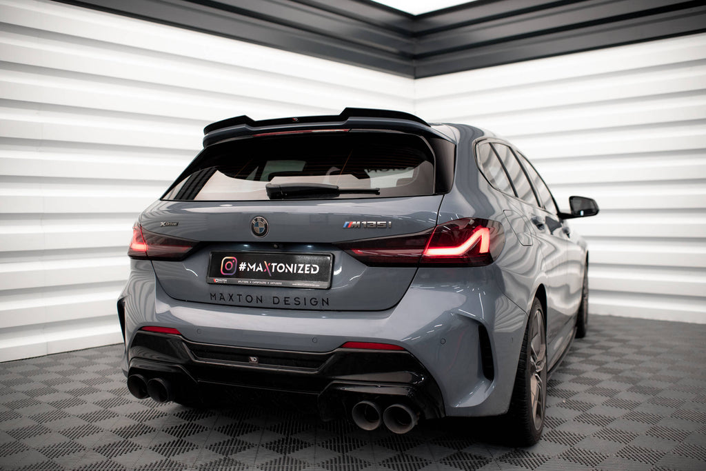 Maxton Design Spoiler CAP V.2 passend für BMW 1er M135i / 128ti / M-Paket F40 schwarz Hochglanz