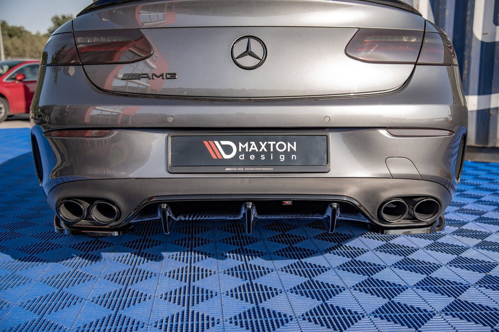 Maxton Design Diffusor Heck Ansatz passend für Mercedes-AMG E53 Coupe C238 / Cabriolet A238 schwarz Hochglanz