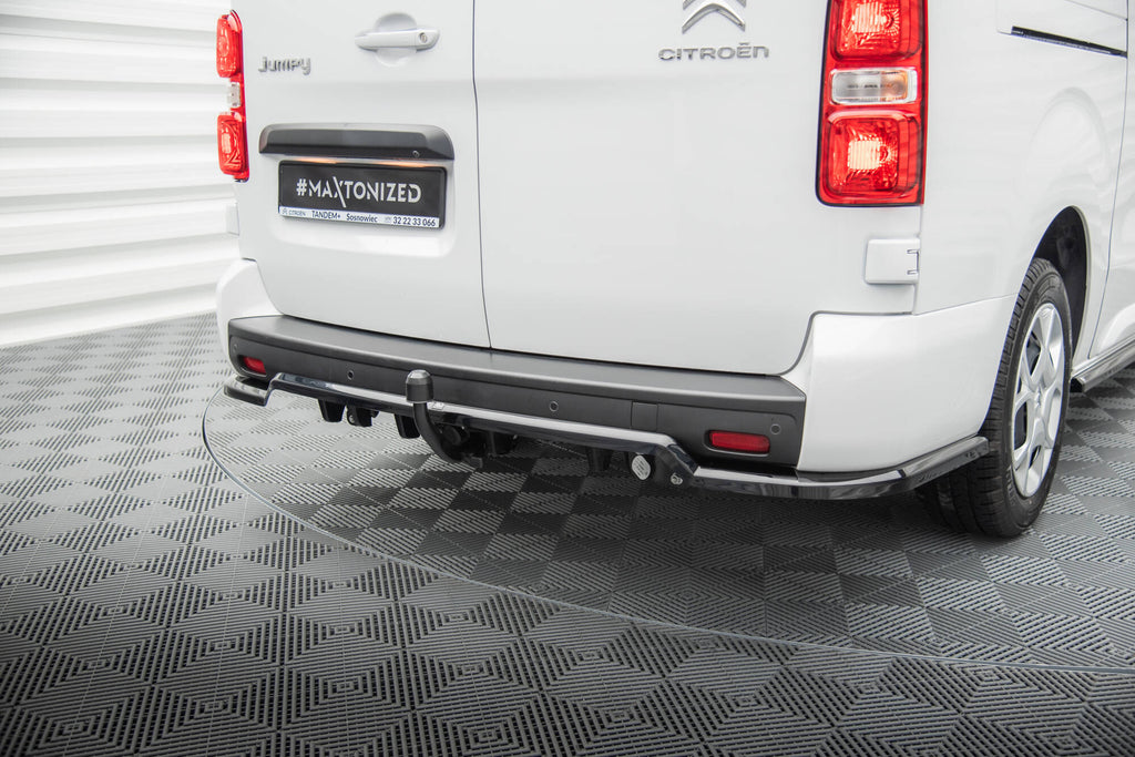 Maxton Design Street+ Mittlerer Diffusor RACE passend für Citroen Jumpy L3 Mk3 schwarz Hochglanz