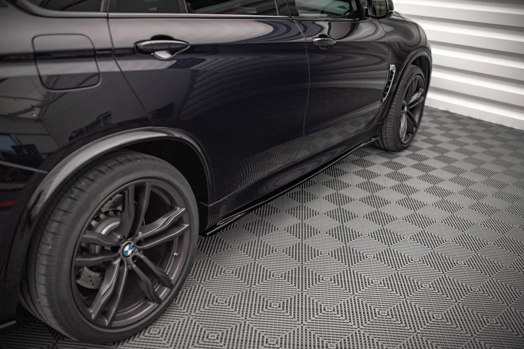 Maxton Design Street+ Seitenschweller Leisten passend für V.1 passend für BMW X5 M F85 schwarz Hochglanz