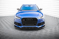 Maxton Design Street+ Spoilerlippe Front Ansatz V.3 passend für Audi RS6 C7 / C7 Facelift schwarz Hochglanz
