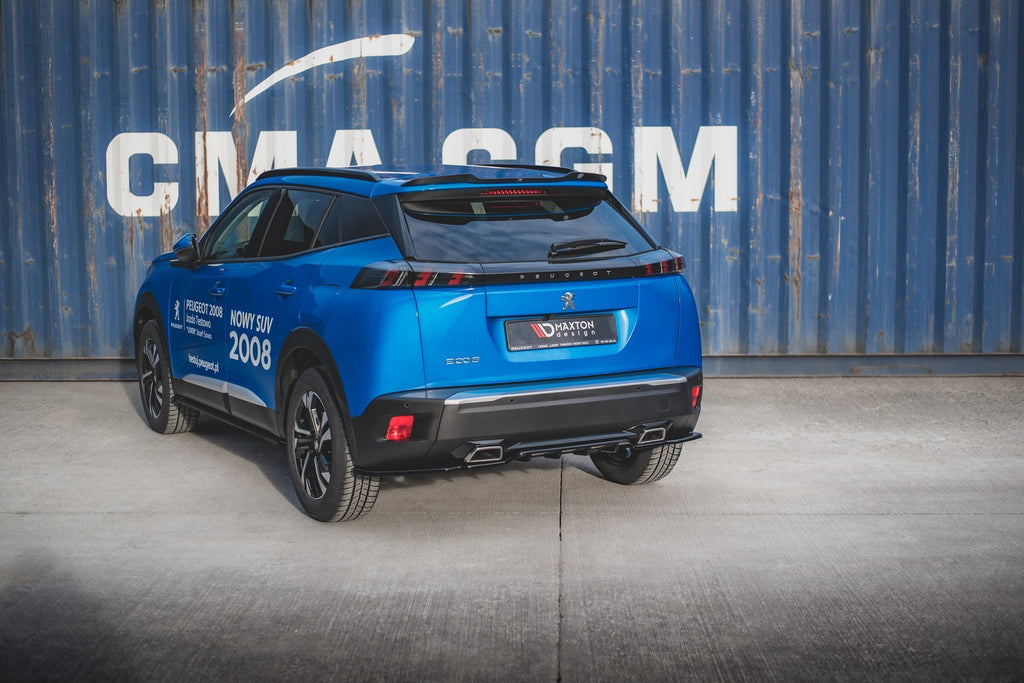 Maxton Design Spoiler CAP passend für Peugeot 2008 Mk2 schwarz Hochglanz