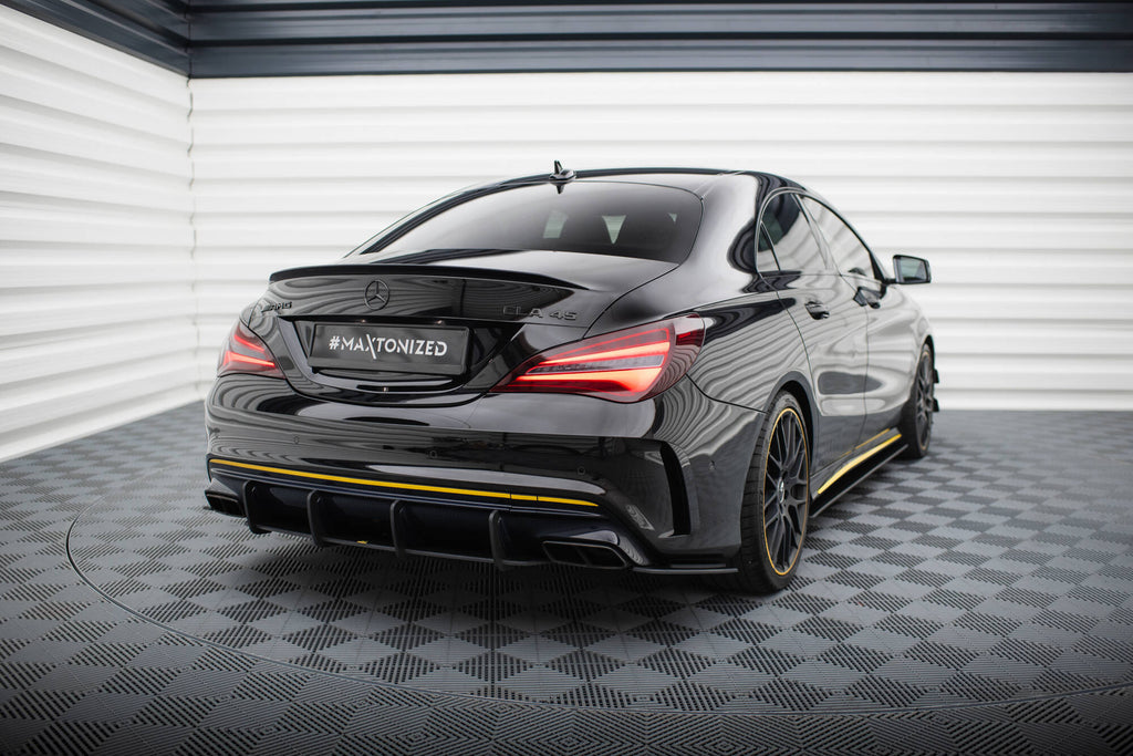 Maxton Design Street Pro Heck Ansatz Flaps Diffusor passend für Mercedes-AMG CLA 45 C117 Facelift
