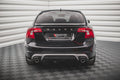 Maxton Design Heck Ansatz Flaps Diffusor passend für Volvo S60 R-Design Mk2 Facelift schwarz Hochglanz