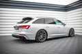 Maxton Design Street+ Seitenschweller Leisten passend für Audi A6 S-Line / S6 C8 / C8 Facelift schwarz Hochglanz