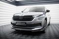 Maxton Design Street+ Spoilerlippe Front Ansatz V.2 passend für Skoda Kodiaq Sportline Mk1 Facelift schwarz Hochglanz