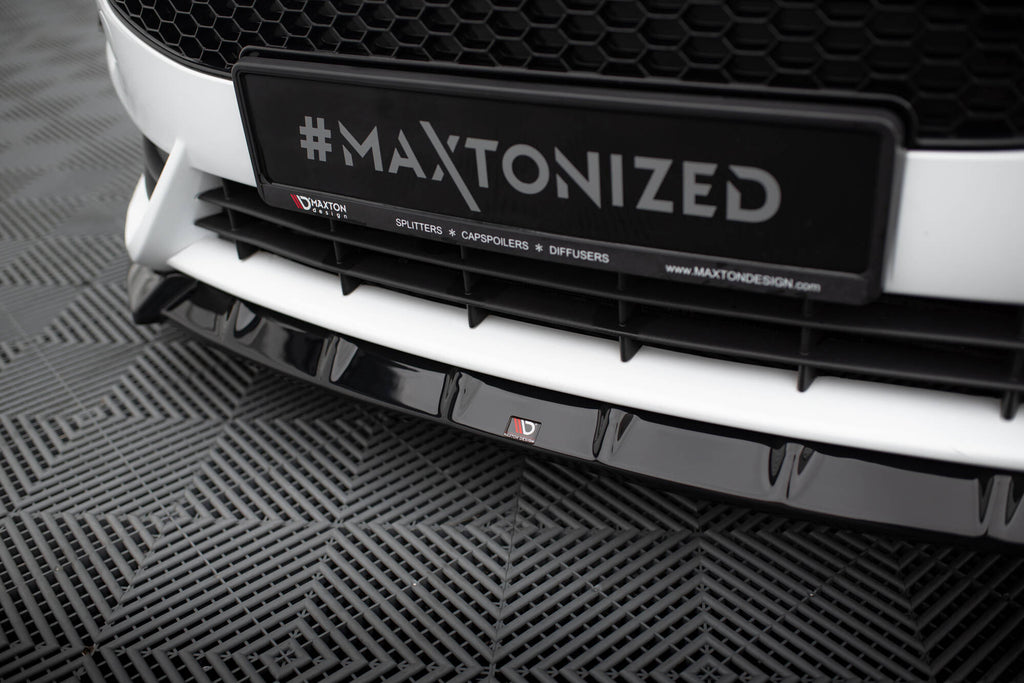 Maxton Design Street+ Spoilerlippe Front Ansatz V.6 passend für Ford Fiesta ST Mk7 Facelift schwarz Hochglanz