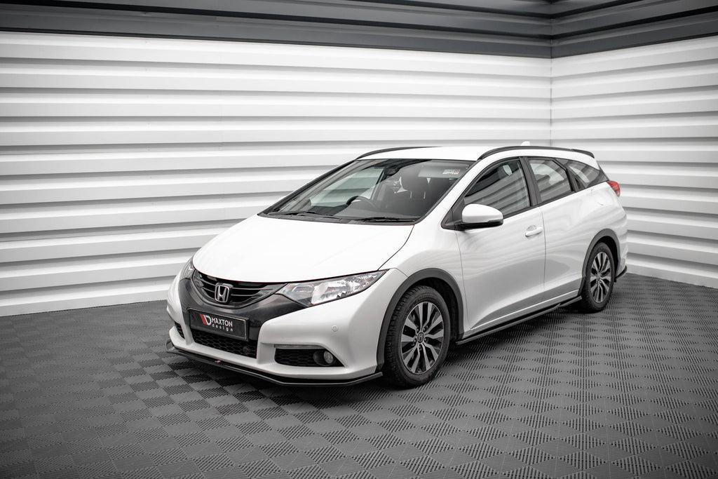 Maxton Design Street+ Seitenschweller Leisten passend für Honda Civic Mk9 schwarz Hochglanz