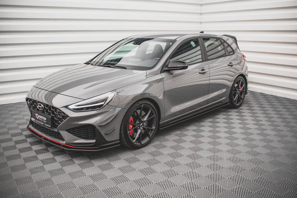Maxton Design Street Pro Street+ Seitenschweller Leisten V.2 passend für Hyundai I30 N / N-Line Hatchback / Fastback Mk3 / Mk3 Facelift