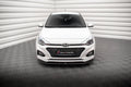 Maxton Design Street+ Spoilerlippe Front Ansatz V.1 passend für Hyundai I20 Mk2 Facelift schwarz Hochglanz